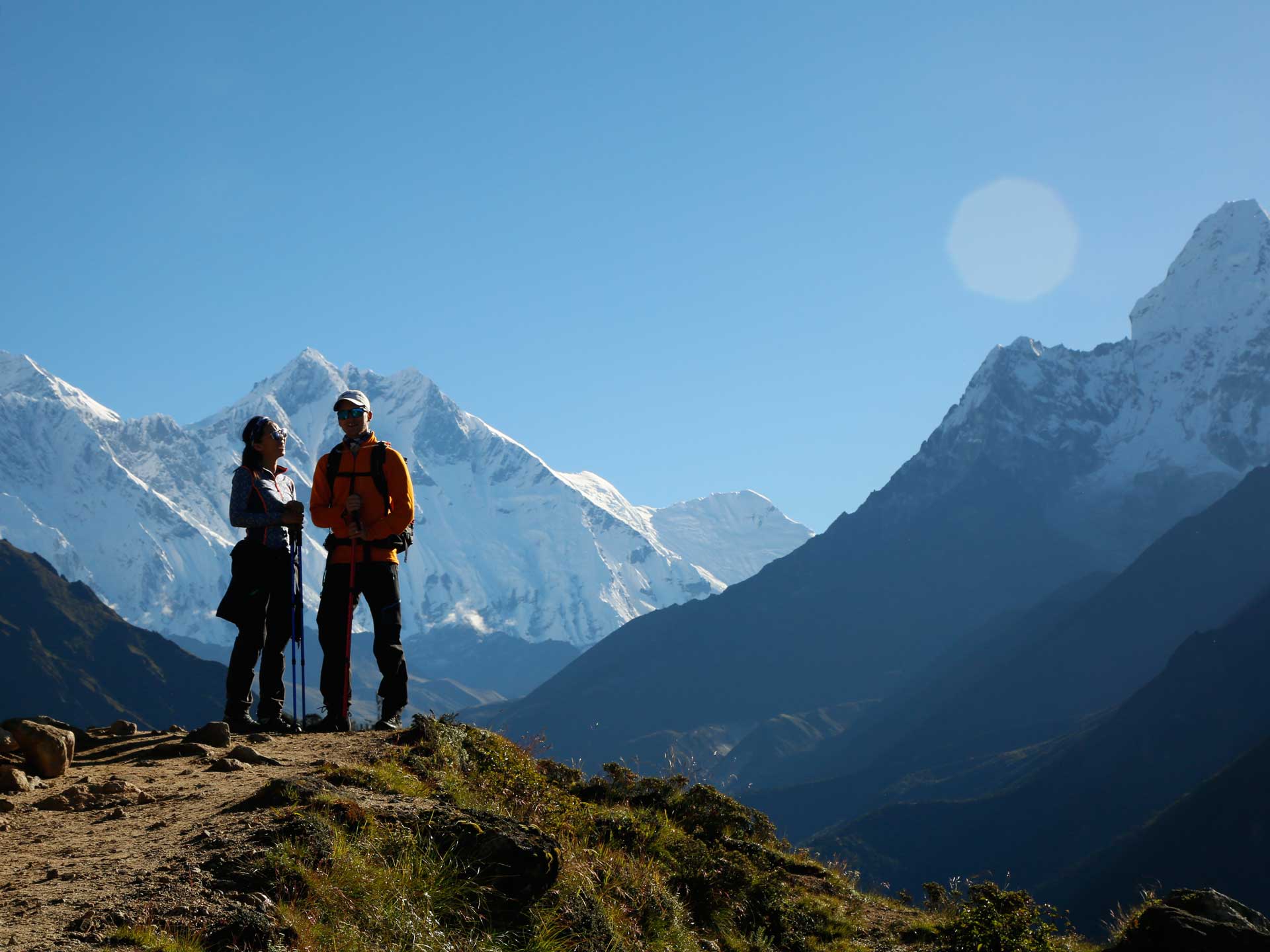 short panorama view trek to Everest