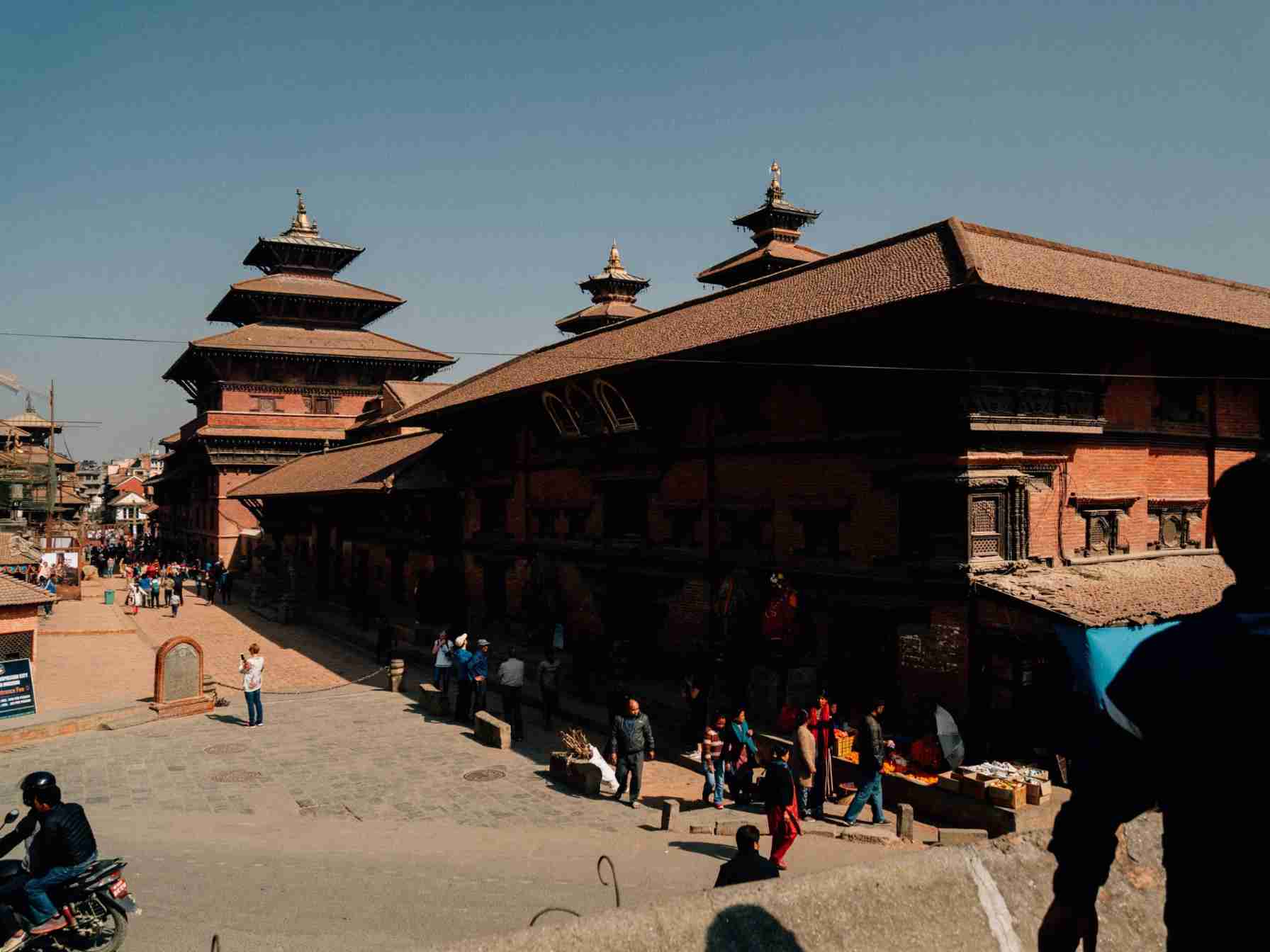 Traditional Nepalese building with tiered roofs, a top spot among the best places to visit in Kathmandu.
