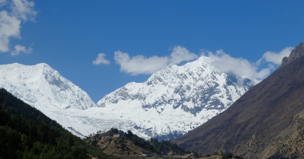 clear weather at mardi base camp