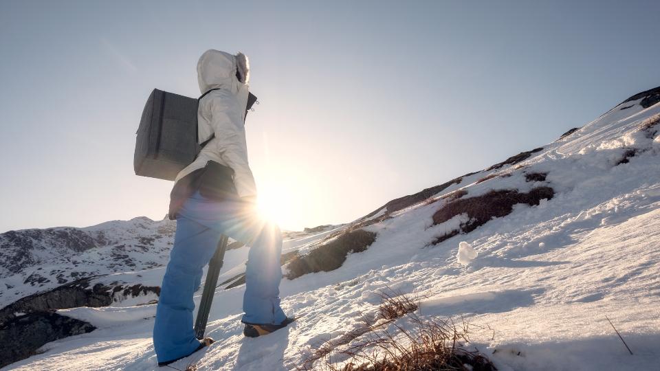 solo trek with warm clothes