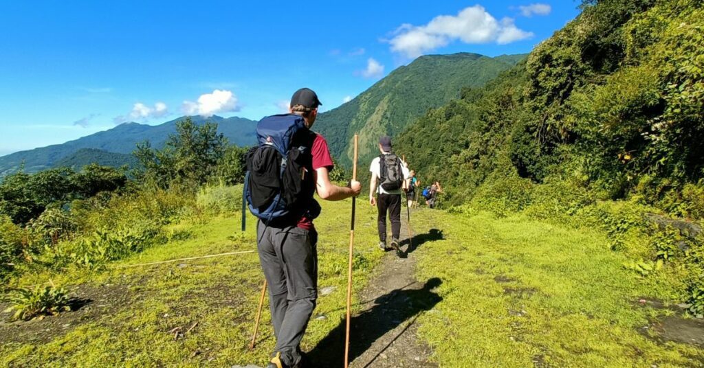 group and guided trekking