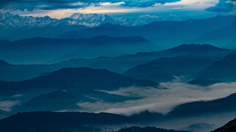 everest view from nagarkot kathmandu