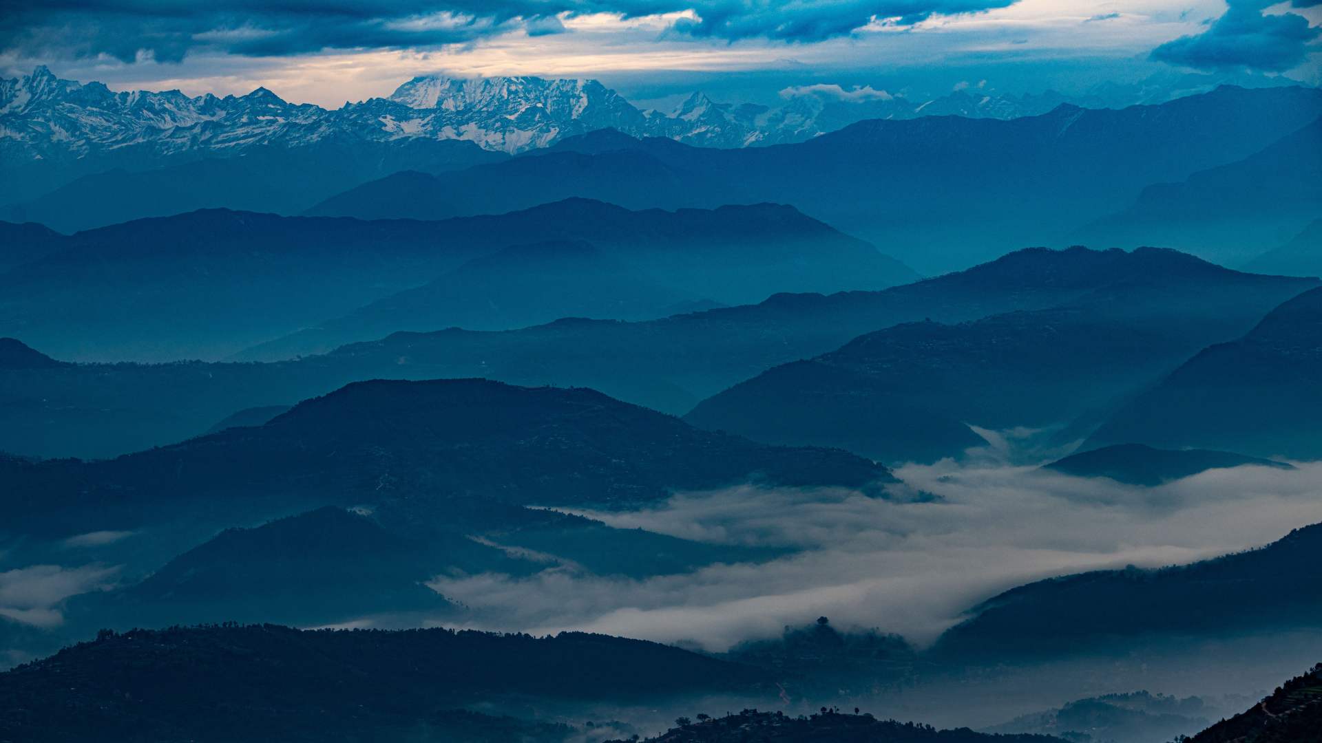 everest view from nagarkot kathmandu