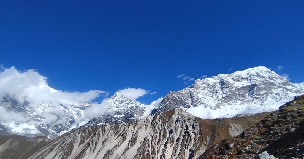 view of everest from langtang