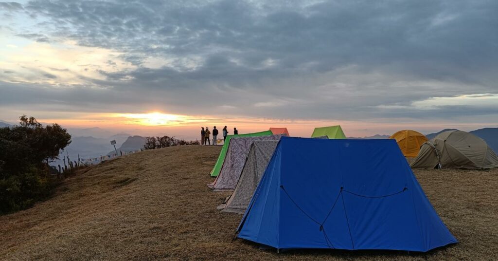 view from australian base camp trek
