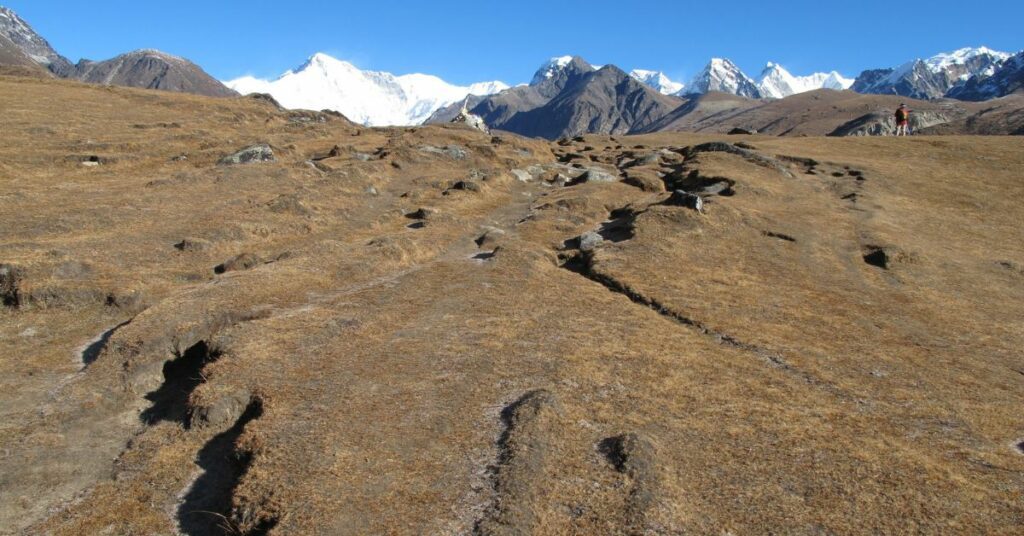 view of everest region trails