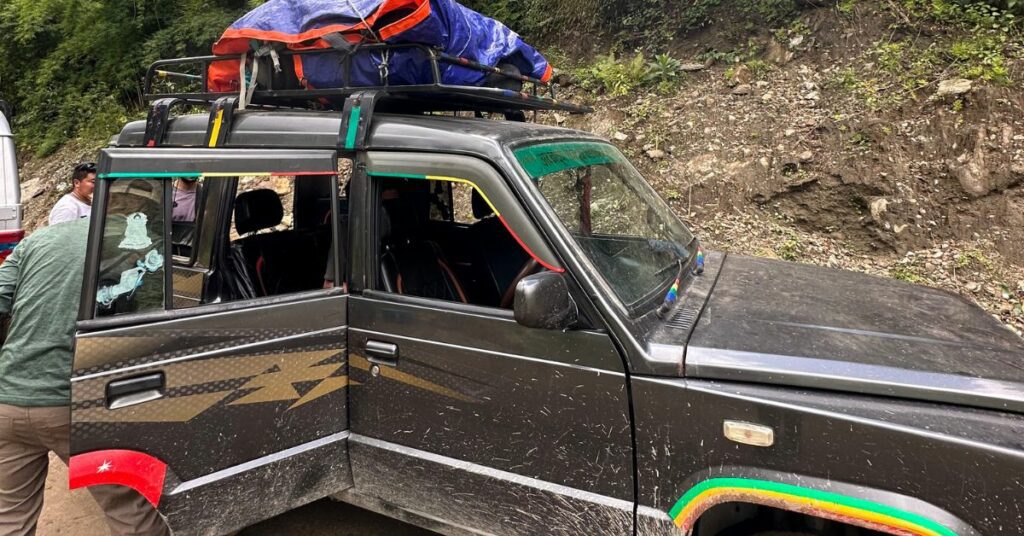 jeep ride during abc trek