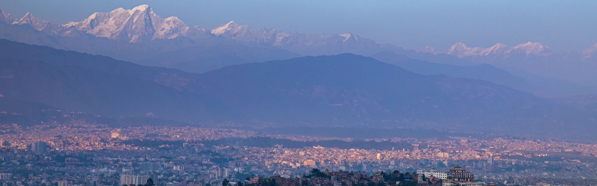 aerial view of kathmandu city