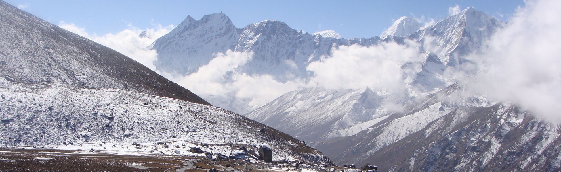 full view of everest north and south face