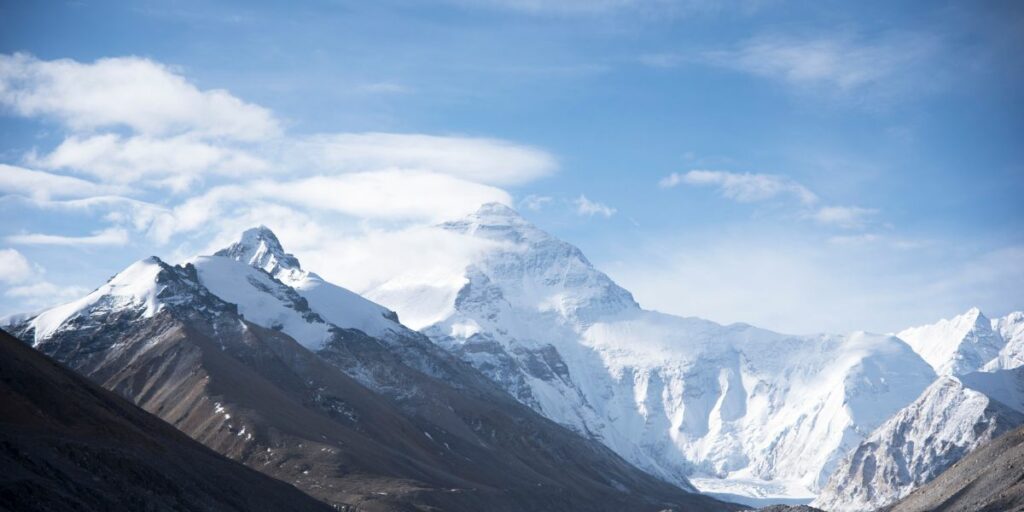 majestic everest north face view from china