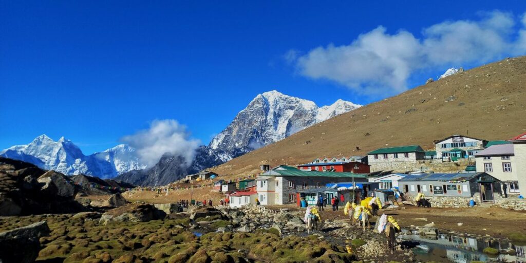 remote settlement near south Everest base
