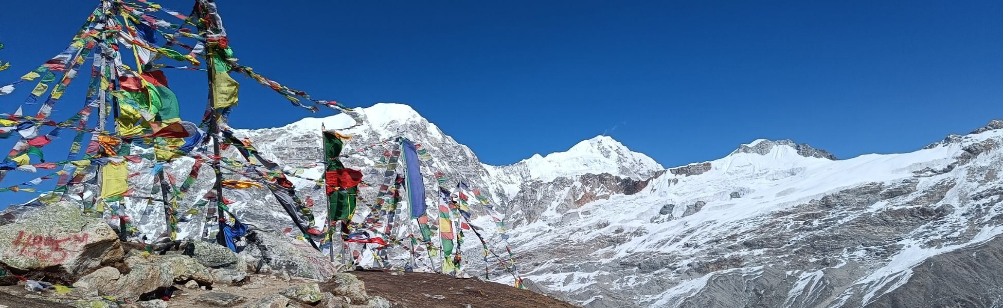 Prayer flags highlight spiritual trekking in Nepal