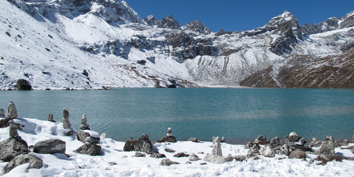 Winter view of Gokyo Lake, Nepal