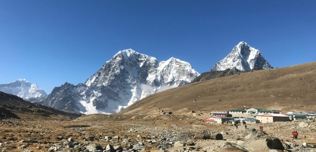 rocky terrain leading to Everest Base Camp