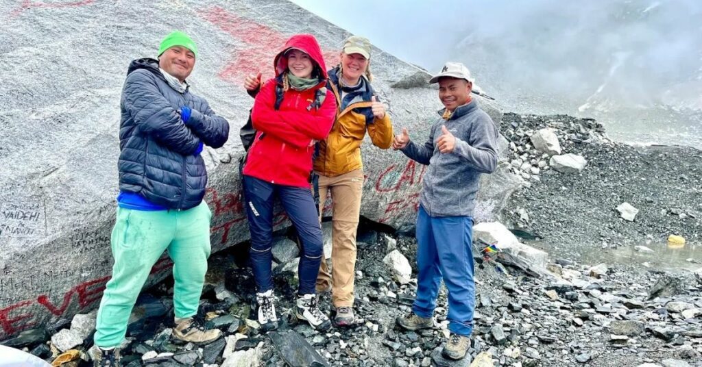 Achieving Everest Base Camp trek milestone