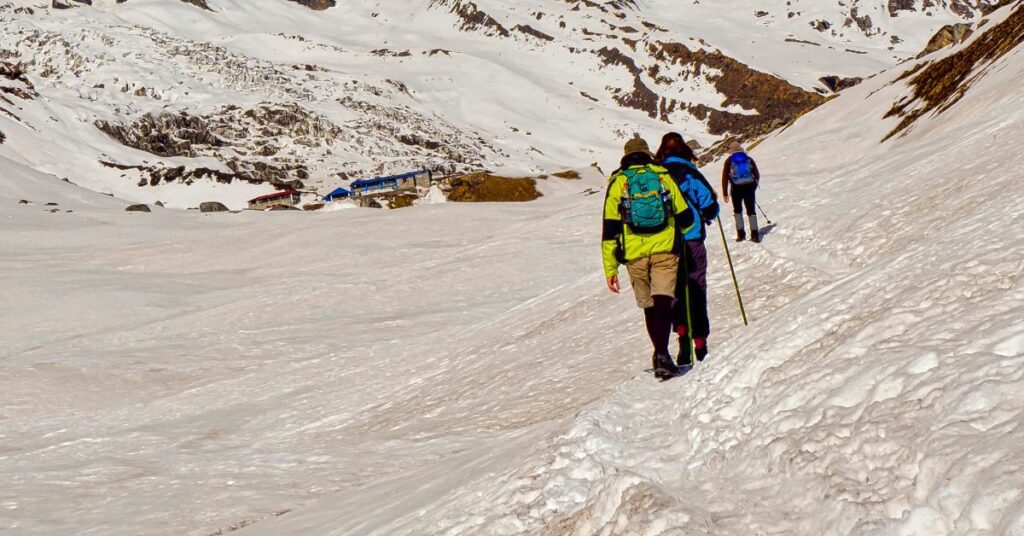Climbers attempting expedition of Mount Annapurna