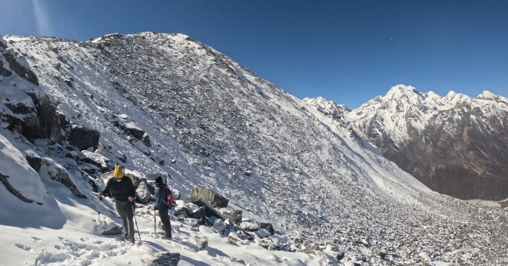 Trekkers on premium Langtang trail adventure