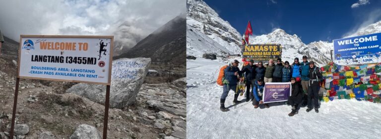 Trekking route differences between ABC and Langtang region