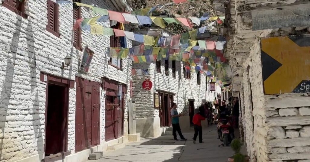 Walking through Jerry Galli Marpha