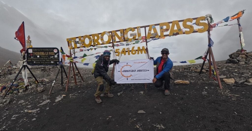 Autumn view at Thorong La Pass, Annapurna Circuit
