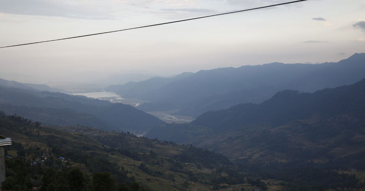 view from tadapani to pokhara