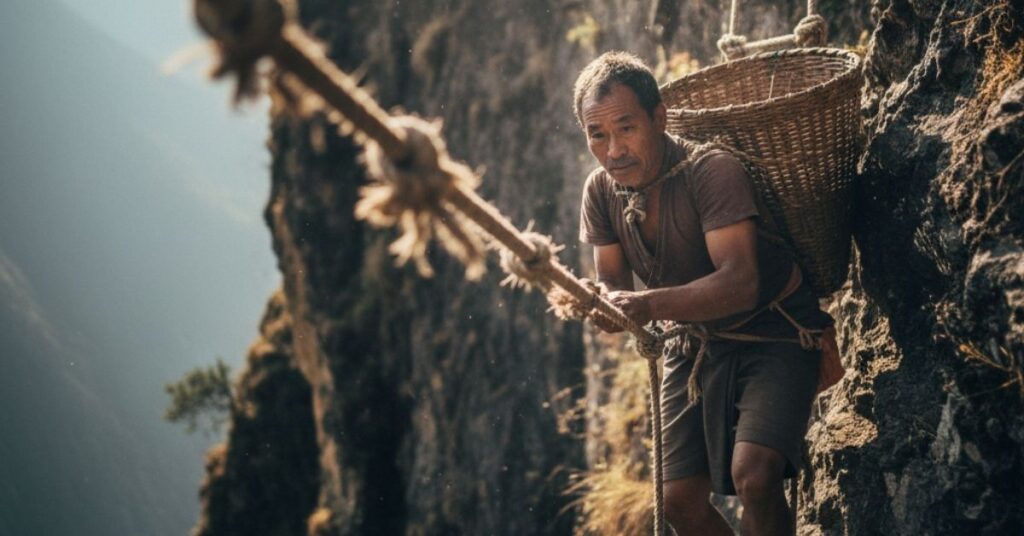 mad honey hunting in Nepal